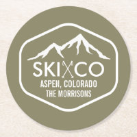 Costume retro de Aspen Colorado do logotipo da