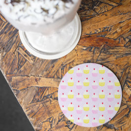 Porta-copo De Papel Redondo Cupcake Baking Birthday