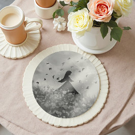 Porta-copo De Papel Redondo Dancing with birds