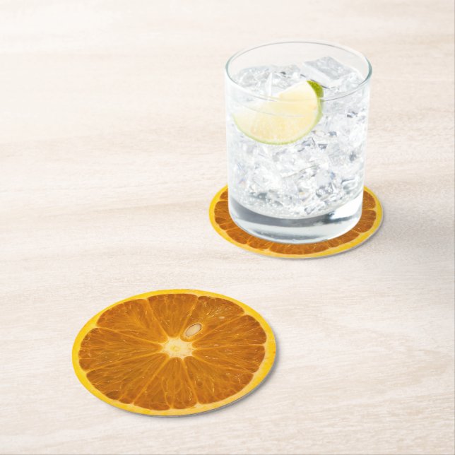 PORTA-COPO DE PAPEL REDONDO DÉBITO DE LARANJA DELICIOSO (Insitu)
