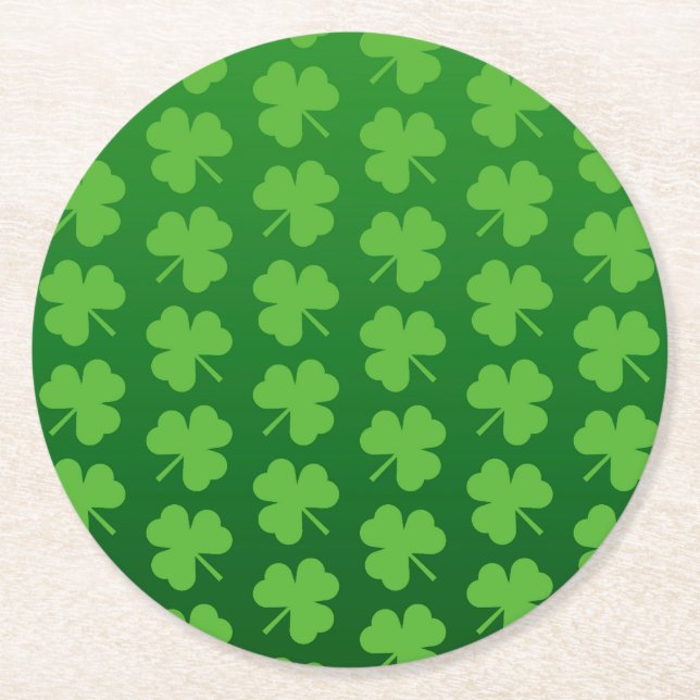 Porta-copo De Papel Redondo Dia de São Patrício (Frente)