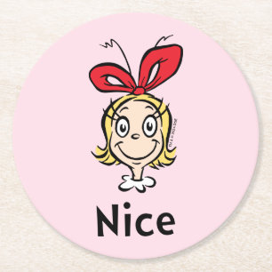 Porta-copo De Papel Redondo Dr. Seuss Cindy-Lou Quem é Simpática
