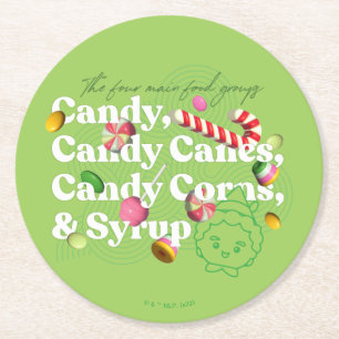 Porta-copo De Papel Redondo Elf o Filme   Os Quatro Principais Grupos De Comid