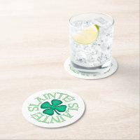 Escravo! Papel branco redondo para beber coasters