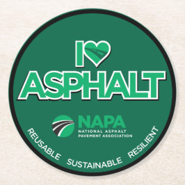 Porta-copo De Papel Redondo Eu Amo Portas copos De Papel De Estilo De Bar De A