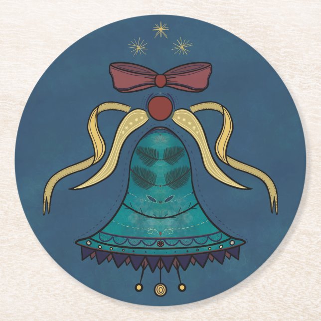 Porta-copo De Papel Redondo Feriados Festivos (Frente)