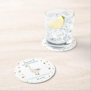 Porta-copo De Papel Redondo Festa de primeiro aniversario de Gansos de Um Bobo