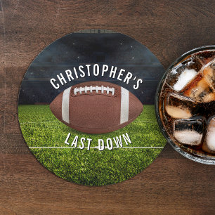 Porta-copo De Papel Redondo Festa de Solteiro de Futebol Último Down 