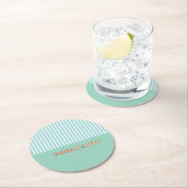 Porta-copo De Papel Redondo FESTA NA PISCINA Listrado