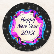 Fita pintada no Feliz ano novo do céu noturno 20xx
