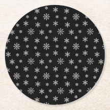 Flocos de neve brancos de Natal preto