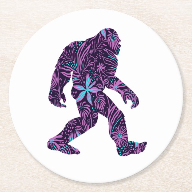 PORTA-COPO DE PAPEL REDONDO FLORAL BIGFOOT (Frente)