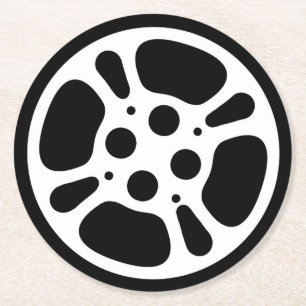 Porta-copo De Papel Redondo Folha de Filme/Portas copos de Papel Noturno de Fi