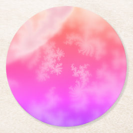 Porta-copo De Papel Redondo Fractal