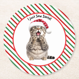 Porta-copo De Papel Redondo Gatinho Bonito Engraçado Porta copos de papel de g