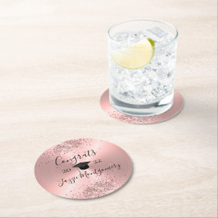 Porta-copo De Papel Redondo Gliteria de Sheen Polida Girly