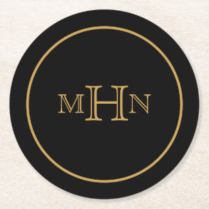 Porta-copo De Papel Redondo Grelha Gótica   PORTA COPOS   Papel   Monograma   