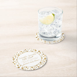 Porta-copo De Papel Redondo Grelha, Grelha Pequeno Chá de fraldas de Estrela