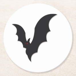 Porta-copo De Papel Redondo Halloween bat