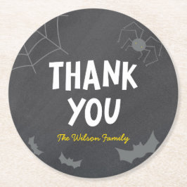 Porta-copo De Papel Redondo Halloween, Criaturas Assustadoras do Quadro de Alc