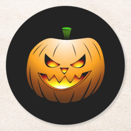 Porta-copo De Papel Redondo Halloween Pumpkin