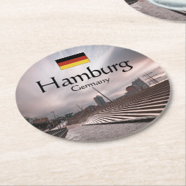 Porta-copo De Papel Redondo Hamburgo Alemanha