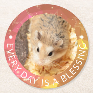 Porta-copo De Papel Redondo Hammyville - Hamster Cute Robo