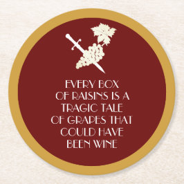 Porta-copo De Papel Redondo História Trágica