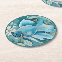 Porta-copo De Papel Redondo Homens-peixe