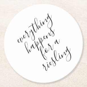 Porta-copo De Papel Redondo Ideias de Festa de Vinho Engraçada Porta copos de