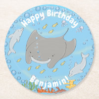 Ilustração de desenho animado de manta-branca e bo