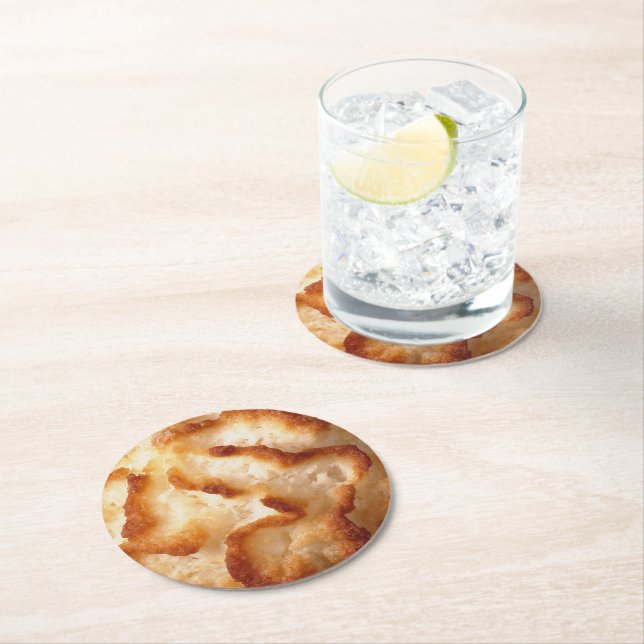 Porta-copo De Papel Redondo Imagem de Cookie Macaroon (Insitu)