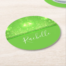Impressão de brilho verde e branco