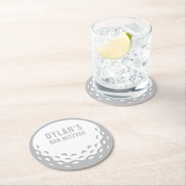 Porta-copo De Papel Redondo IMPRESSÃO ORDER evento especial golfe bar mitzvah