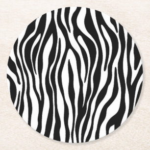 Porta-copo De Papel Redondo Impressão Zebra