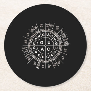 Porta-copo De Papel Redondo incrível biologia código genético código genético