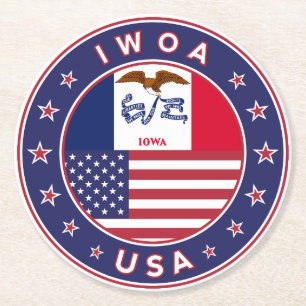Porta-copo De Papel Redondo Iowa