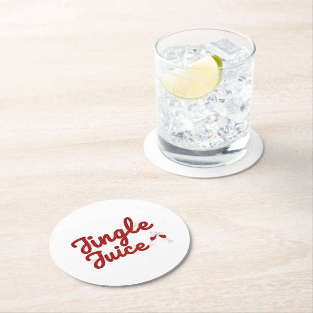 Porta-copo De Papel Redondo Jingle Juice, Festa de Férias (Insitu)