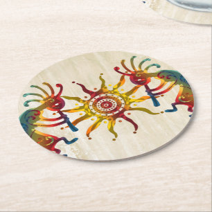 Porta-copo De Papel Redondo KOKOPELLI DUO SUN + suas ideias