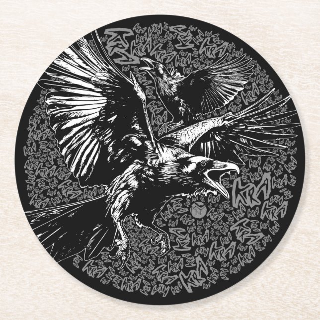 PORTA-COPO DE PAPEL REDONDO KRA KRA! (Frente)