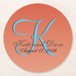 Porta-copo De Papel Redondo Laranja Vermelho Única Chic<br><div class="desc">O chic único é fantástico,  fantástico,  caprichoso,  impulsivo,  caprichoso,  caprichoso,  peculiar e idiossincrático. Todas as imagens e trabalho de arte © Jesterful.</div>