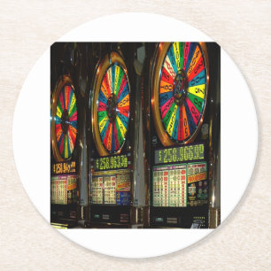 Porta-copo De Papel Redondo Las VEGAS-SLOTS