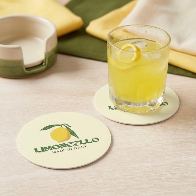 Porta-copo De Papel Redondo Limoncello (Criador carregado)
