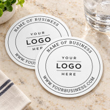 Logotipo Branco Personalizado de Empresa Redondo S