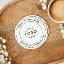 Logotipo Branco Personalizado de Empresa Redondo S