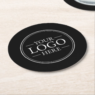 Porta-copo De Papel Redondo Logotipo comercial personalizado