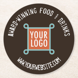 Porta-copo De Papel Redondo Logotipo de empresa em massa do Porta copos person