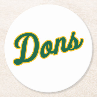 Porta-copo De Papel Redondo Logotipo Dons Script
