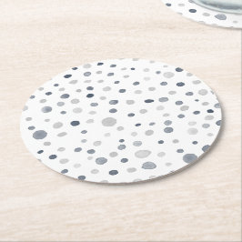 Porta-copo De Papel Redondo Lucas Confetti Watercolor Dots - Porta copos de Pa