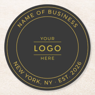 Porta-copo De Papel Redondo Luxo Logotipo Comercial Personalizado Ano de Funda